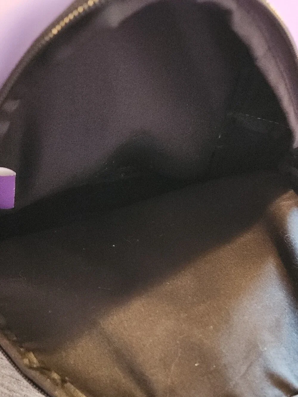 STITCH Disney Lavender Faux-Fur Mini Backpack